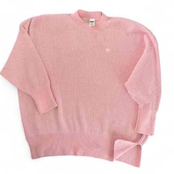 PINK Victoria's Secret Light Pink Crew Neck Sweater - Picture 3 of 4